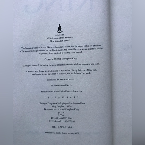 Stephen King Dreamcatcher Book HC DJ 2001 - Picture 3 of 5